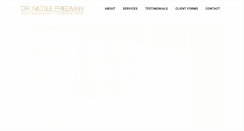 Desktop Screenshot of drnicolefriedman.com